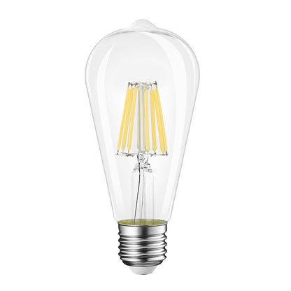  ST64 Vintage Style Dimmable E27 8W LED Filament Pear Light Bulb