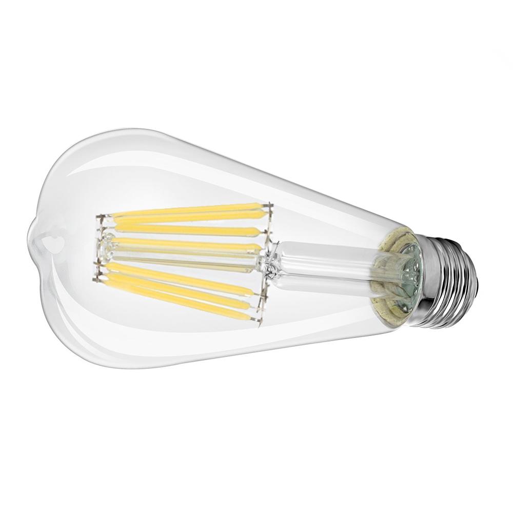  ST64 Vintage Style Dimmable E27 8W LED Filament Pear Light Bulb