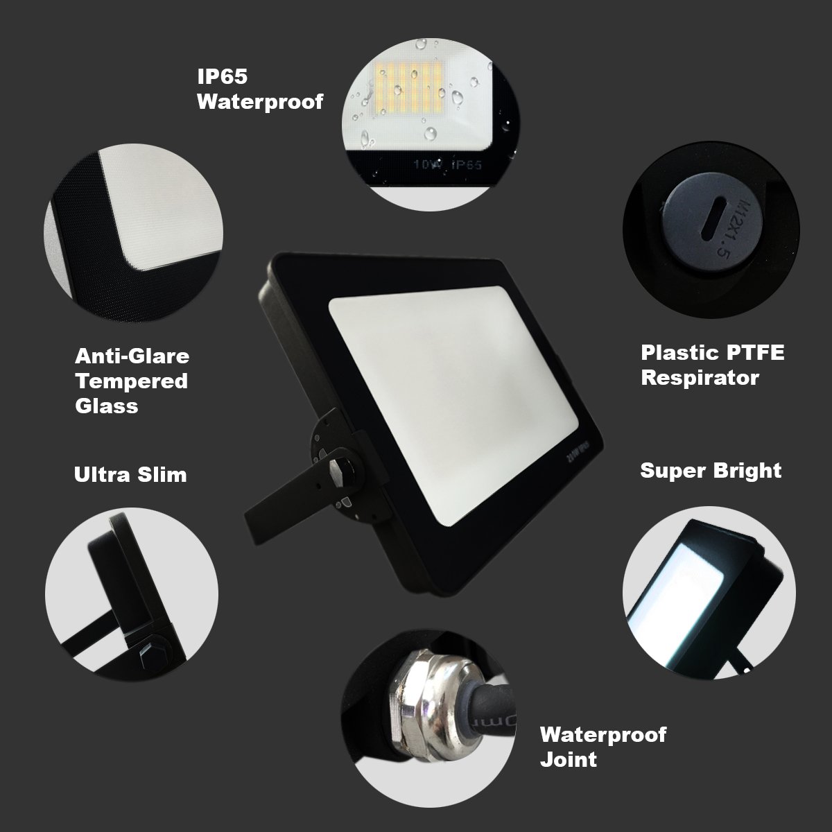  Infinity Black Casing Green LED Flood Light