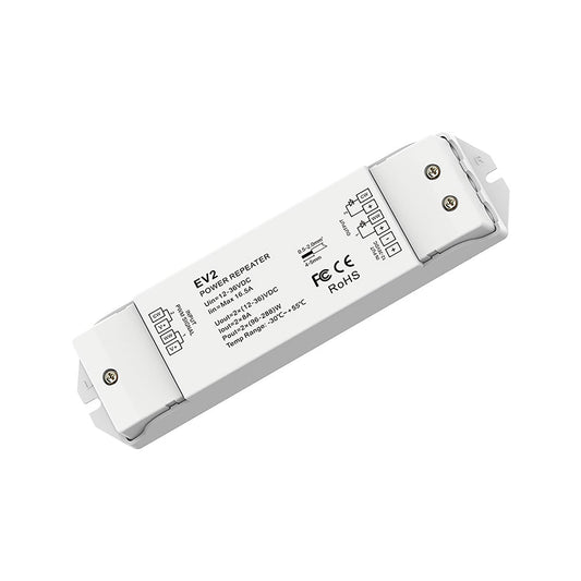  2CH*8A 12-36V Dimming/CCT Power Repeater EV2