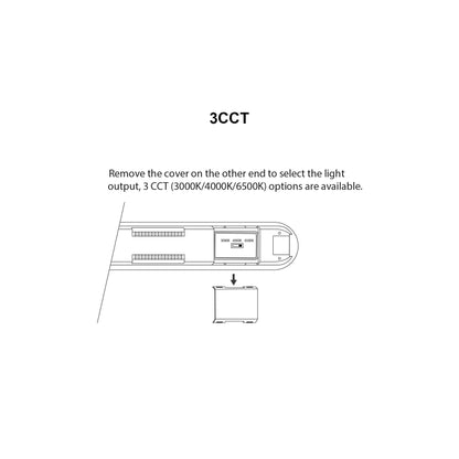  LED Tri-Proof Non-Corrosive Batten Light 3CCT
