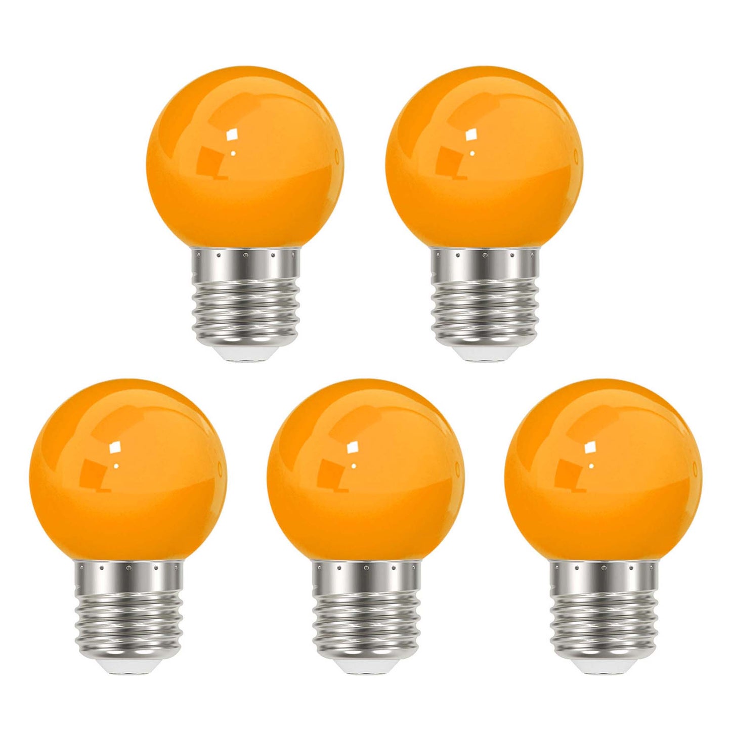  3W E27 Edison Screw Festoon LED Coloured Bulb Orange
