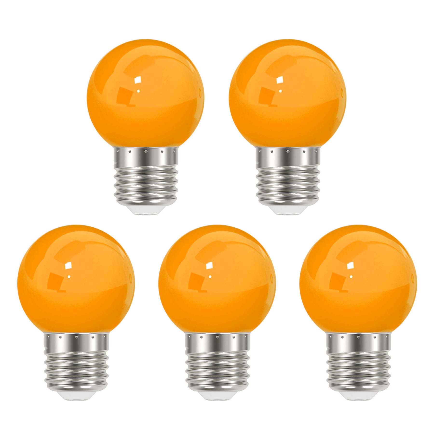  3W E27 Edison Screw Festoon LED Coloured Bulb Orange