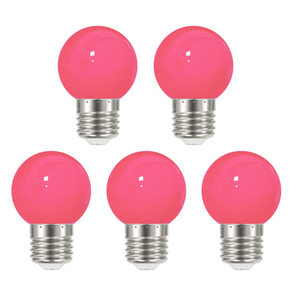  3W E27 Edison Screw Festoon LED Coloured Bulb Pink