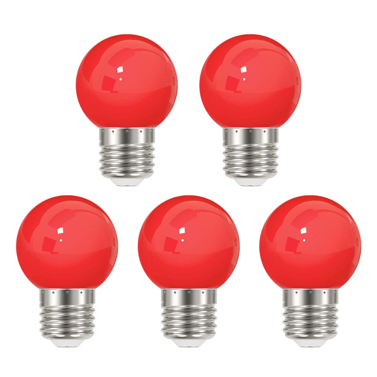  3W E27 Edison Screw Festoon LED Coloured Bulb Red