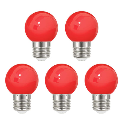  3W E27 Edison Screw Festoon LED Coloured Bulb Red
