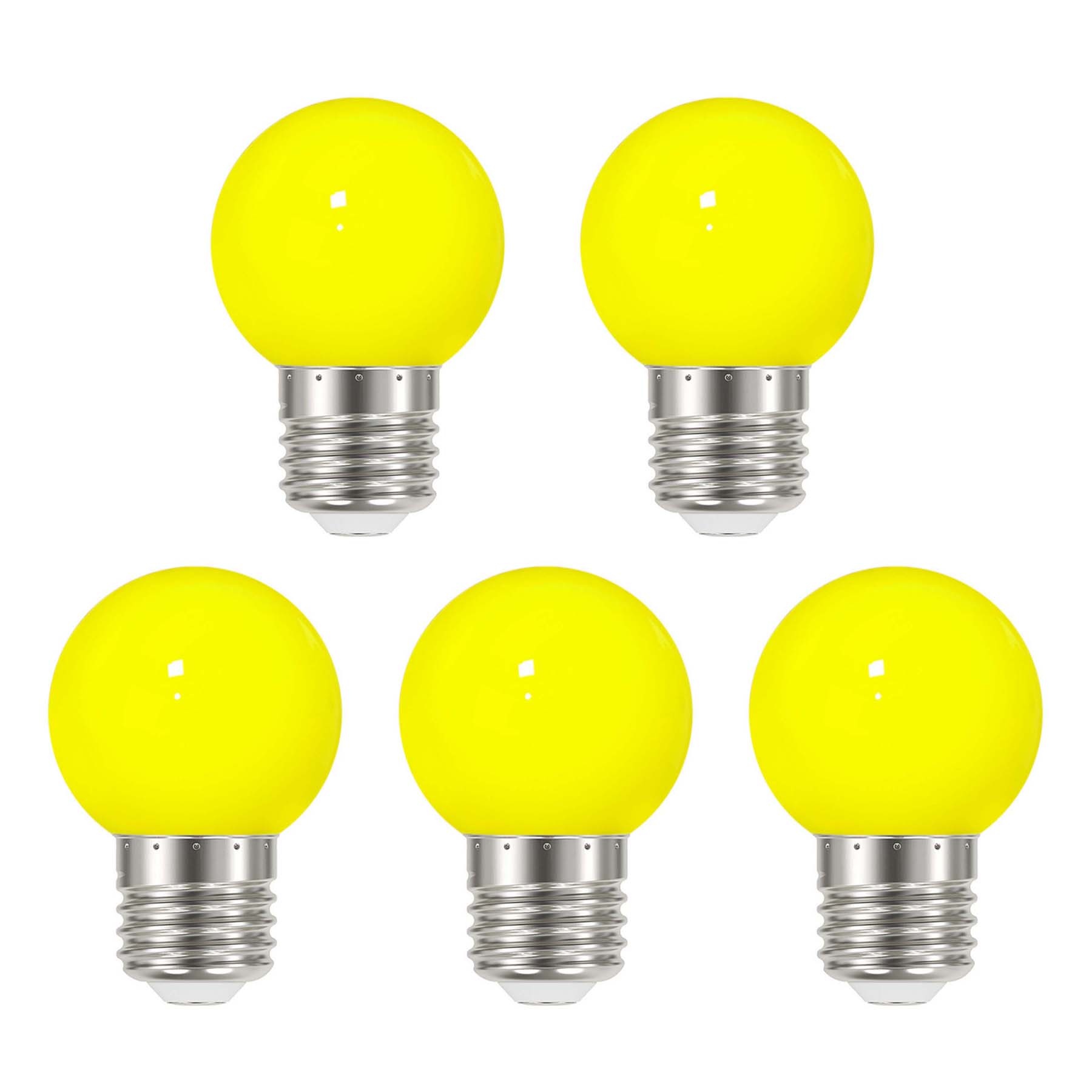 3W E27 Edison Screw Festoon LED Coloured Bulb Yellow