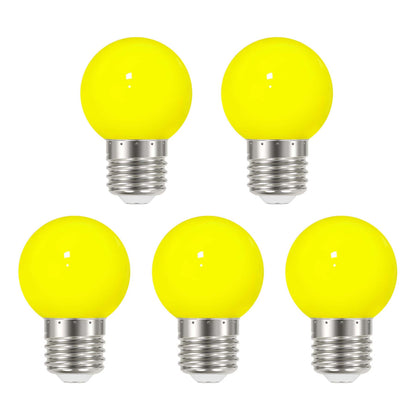  3W E27 Edison Screw Festoon LED Coloured Bulb Yellow