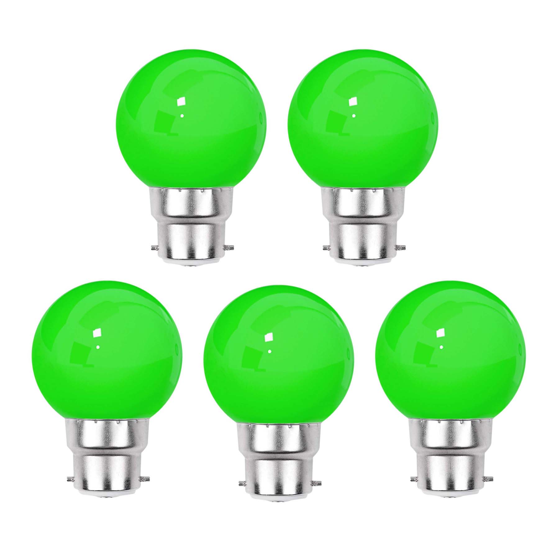  3W B22 Bayonet Festoon LED Coloured Bulb Green