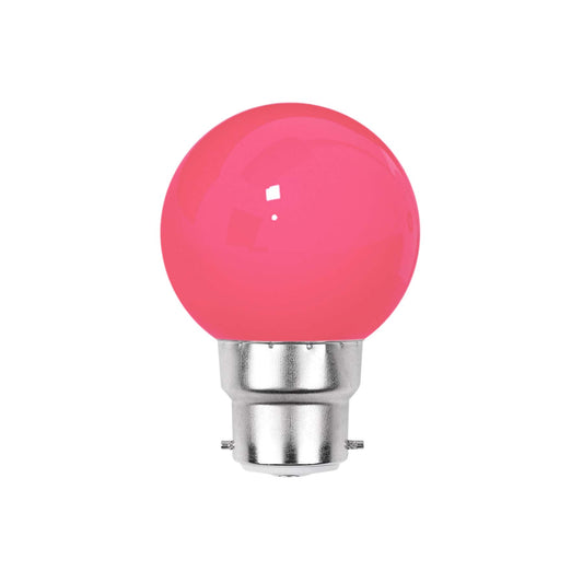  3W B22 Bayonet Festoon LED Coloured Bulb Pink