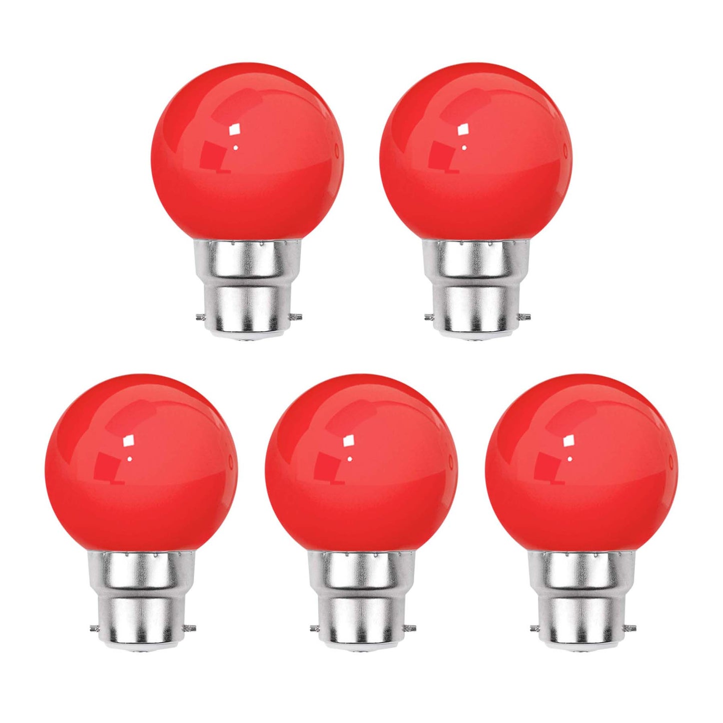  3W B22 Bayonet Festoon LED Coloured Bulb Red