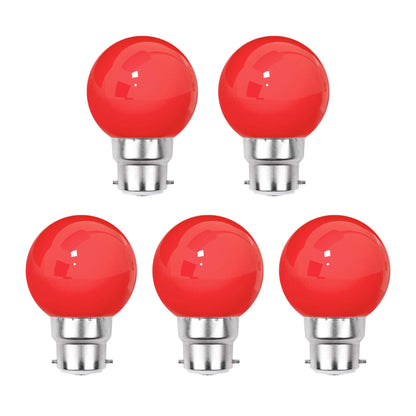  3W B22 Bayonet Festoon LED Coloured Bulb Red