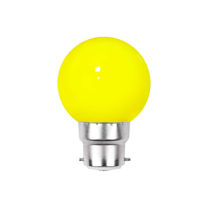  3W B22 Bayonet Festoon LED Coloured Bulb Yellow