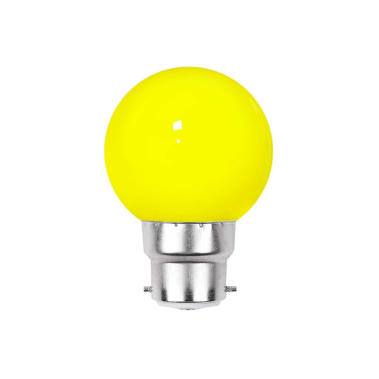  3W B22 Bayonet Festoon LED Coloured Bulb Yellow