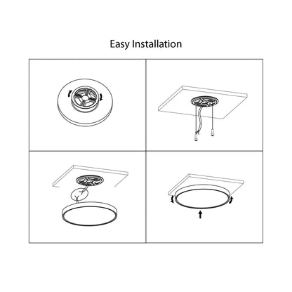  24W LED Slim Ceiling Light RGB+CCT With Memory Function & Remote Control