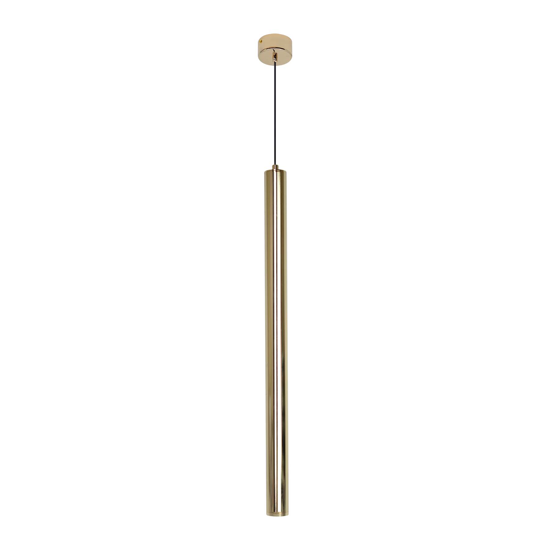  Gold LED Cylinder Pendant Light