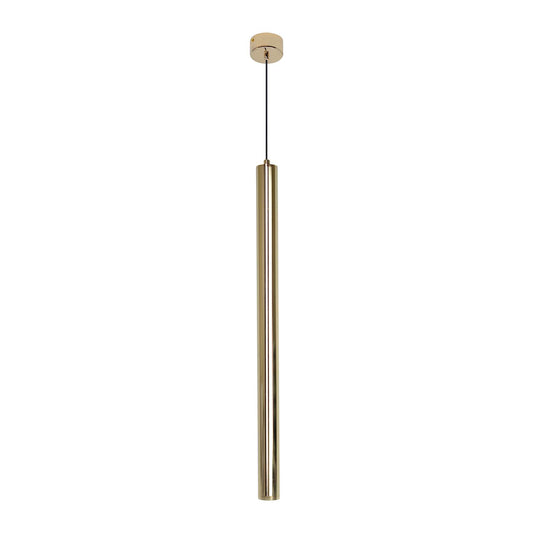  Gold LED Cylinder Pendant Light
