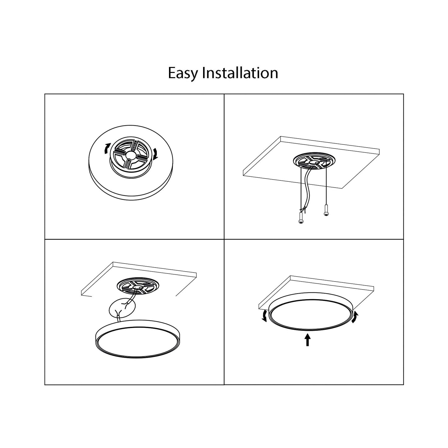  LED Slim Ceiling Light 3CCT With Memory Function & Remote Control IP20