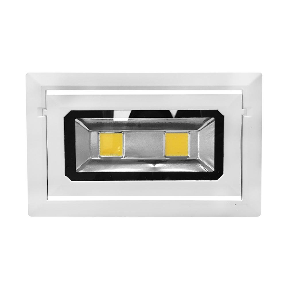  40W Rectangular Adjustable Commercial LED Gimbal Scoop Downlight