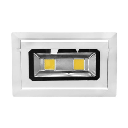  40W Rectangular Adjustable Commercial LED Gimbal Scoop Downlight