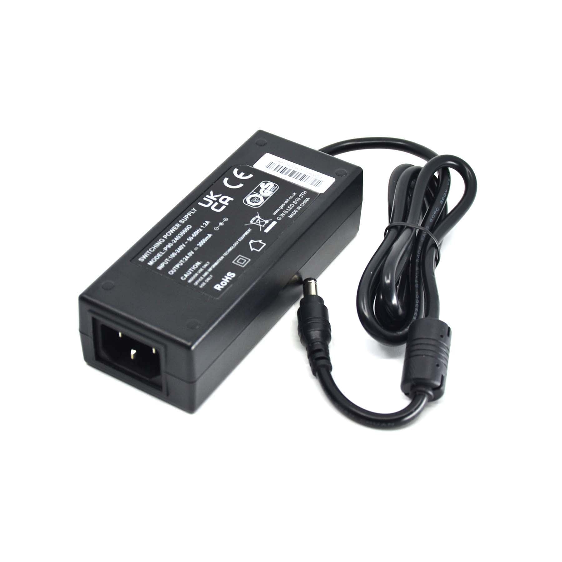  Plug & Play LED Power Supply Transformer DC 24V 72W 3A IP20