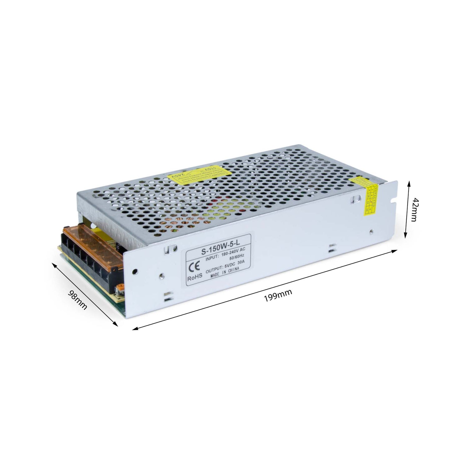  LED Power Supply Transformer DC 5V 150W 30A IP20