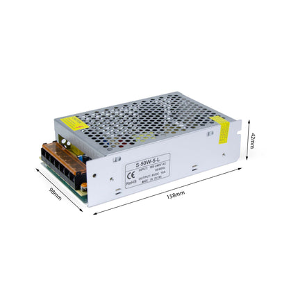  LED Power Supply Transformer DC 5V 50W 10A IP20