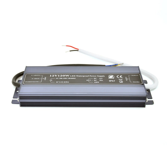  LED Power Supply Transformer DC 12V 120W 10A IP67