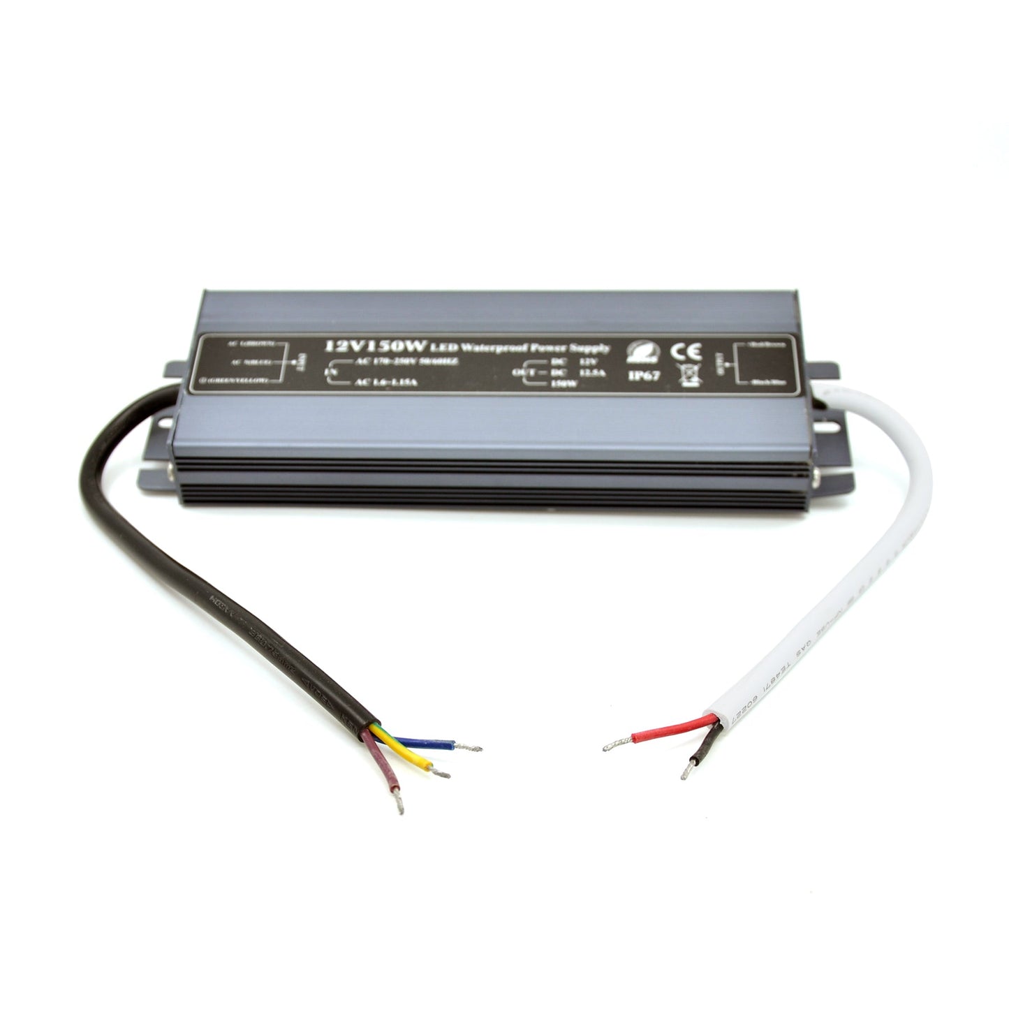  LED Power Supply Transformer DC 12V 150W 12.5A IP67