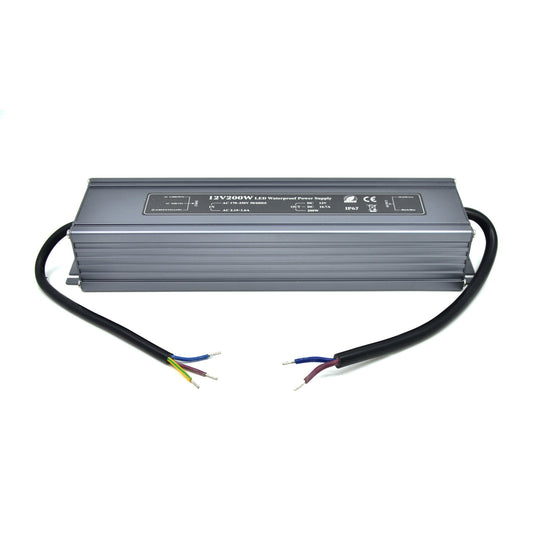  LED Power Supply Transformer DC 12V 200W 16.7A IP67