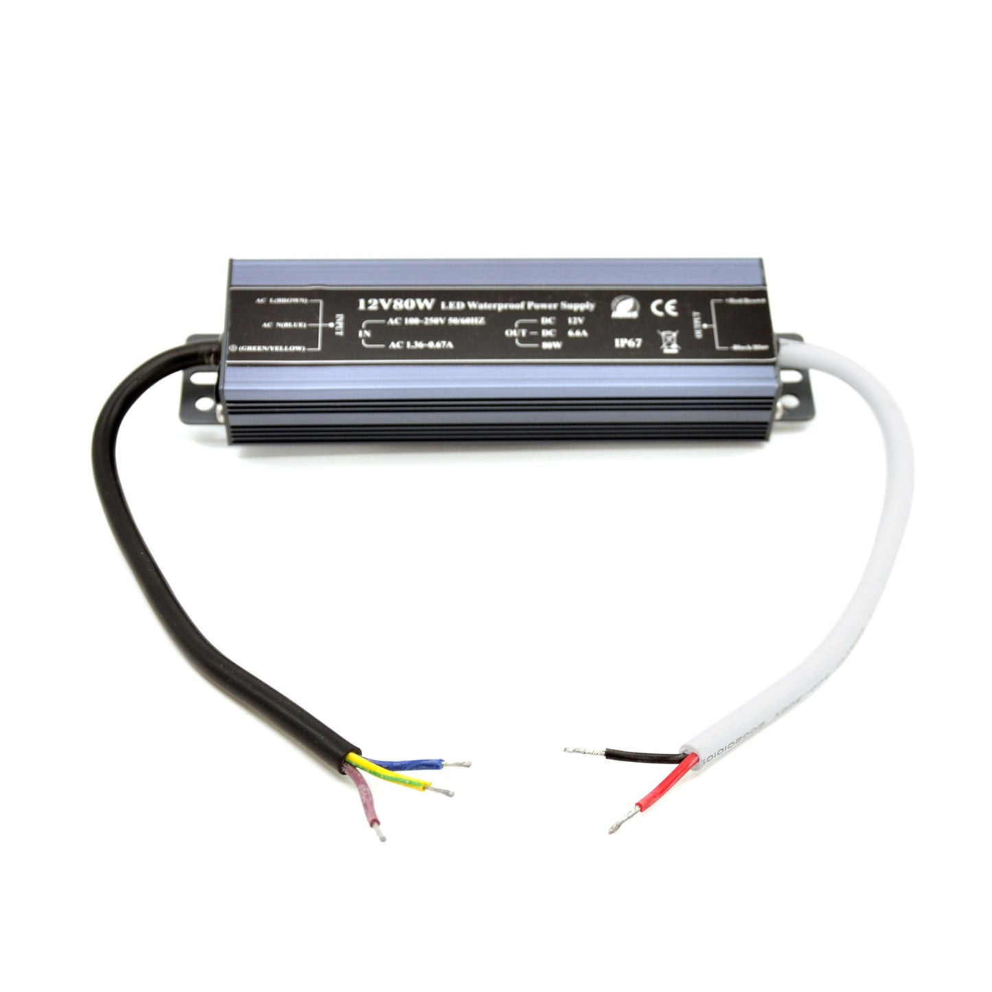  LED Power Supply Transformer DC 12V 80W 6.6A IP67