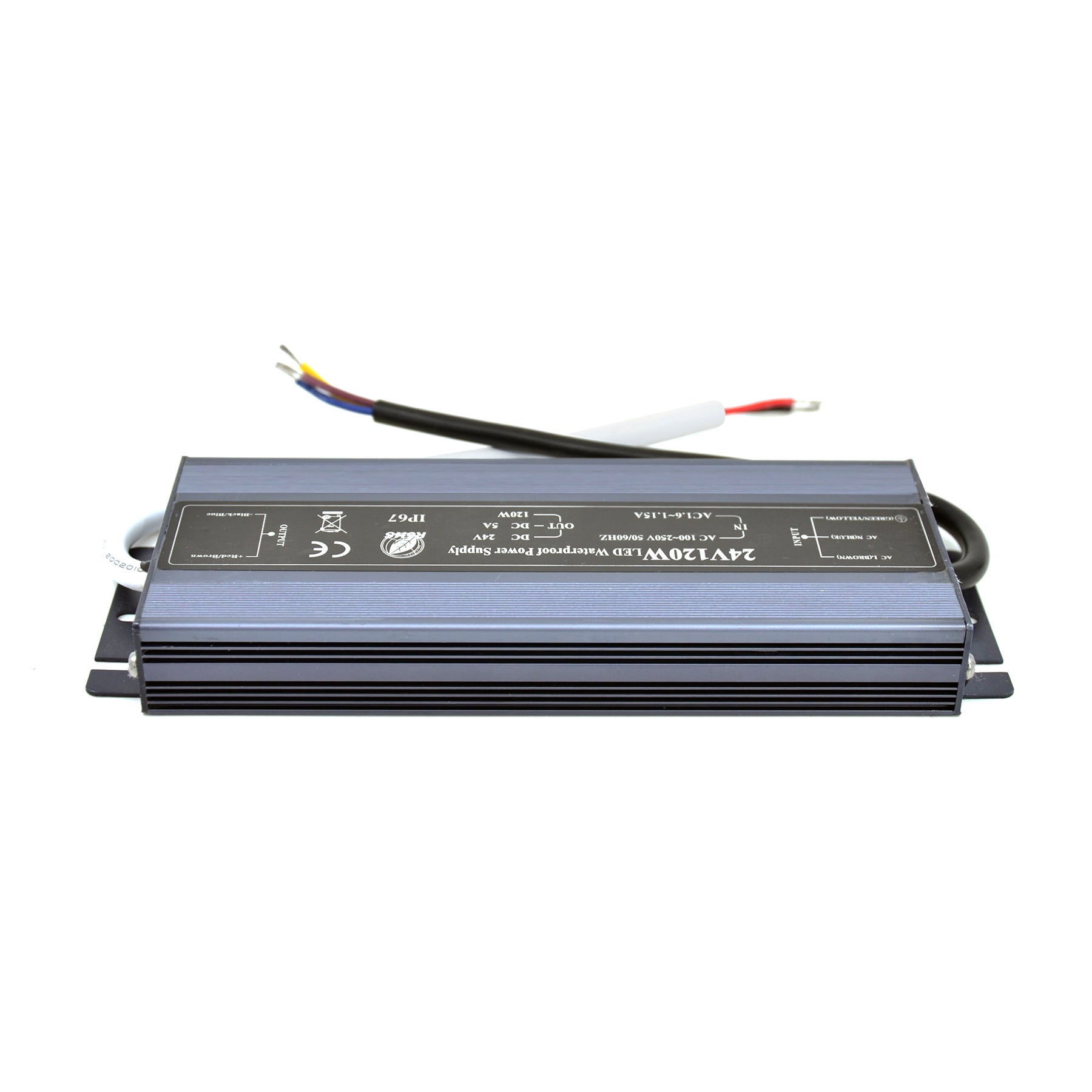  LED Power Supply Transformer DC 24V 120W 5A IP67
