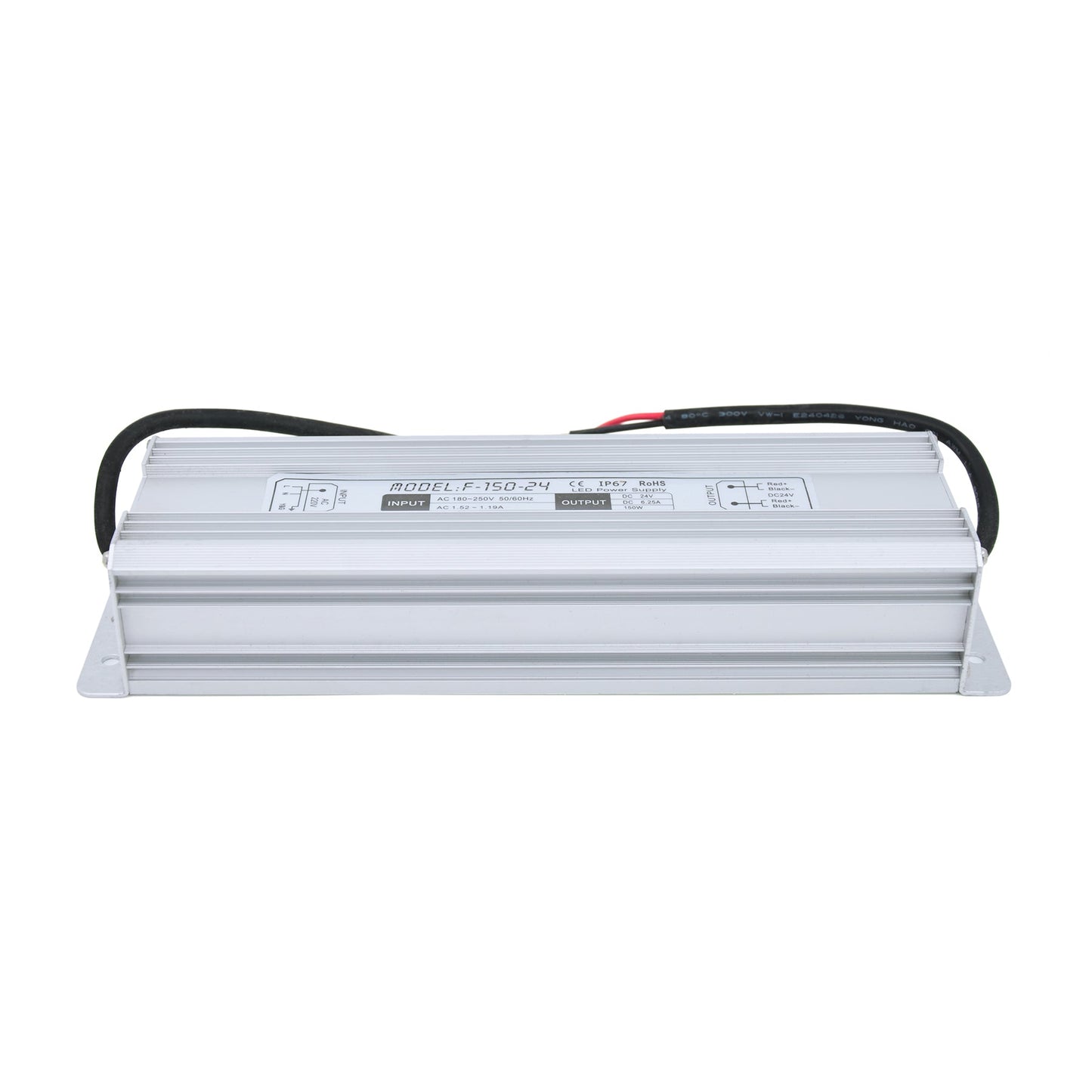  LED Power Supply Transformer DC 24V 150W 6.25A IP67