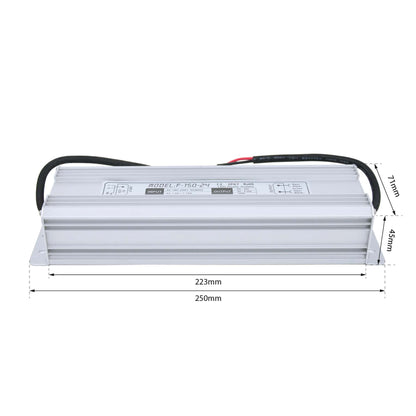  LED Power Supply Transformer DC 24V 150W 6.25A IP67