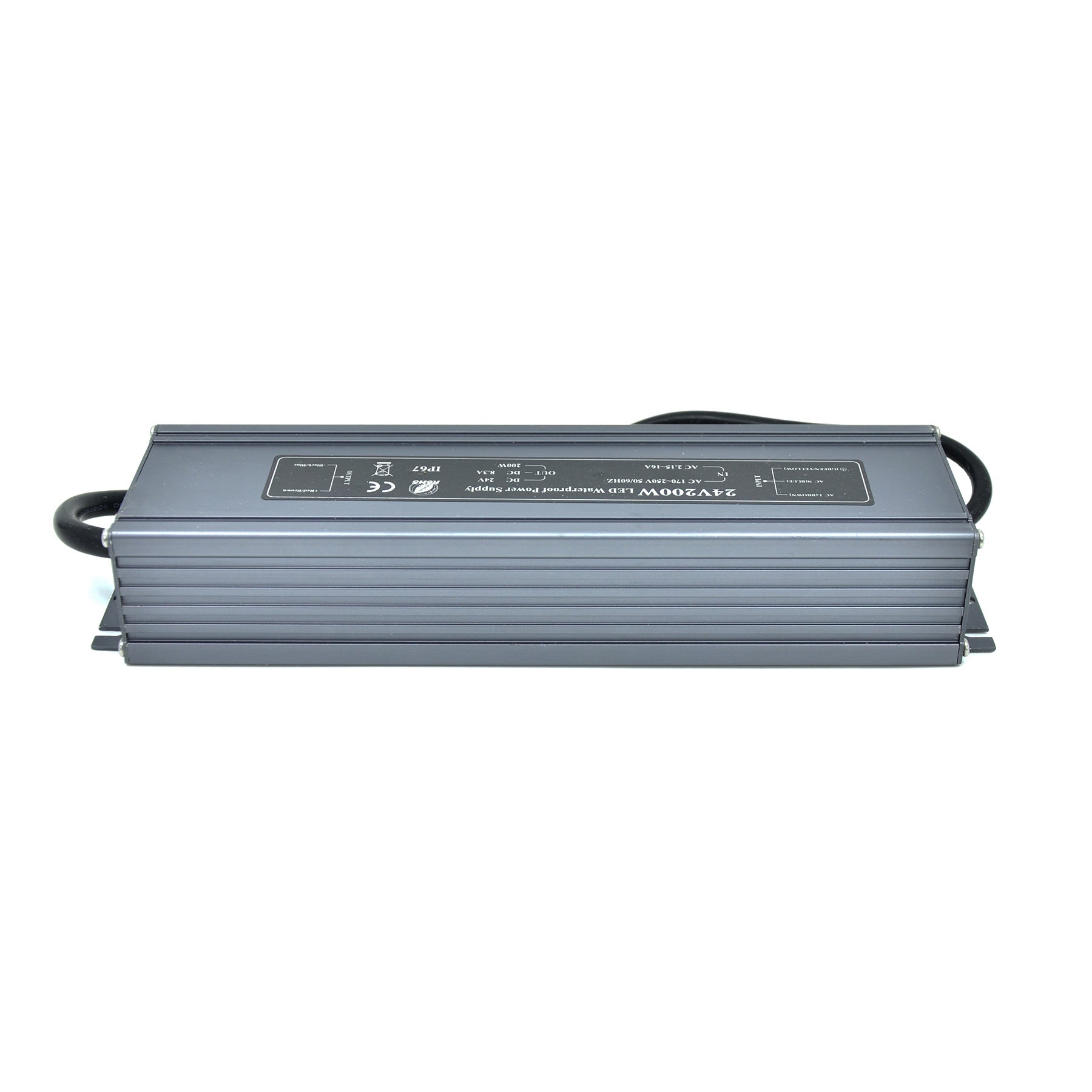  LED Power Supply Transformer DC 24V 200W 8.3A IP67
