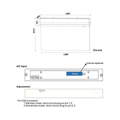  2W LED Emergency Exit Light - Right Arrow Legend