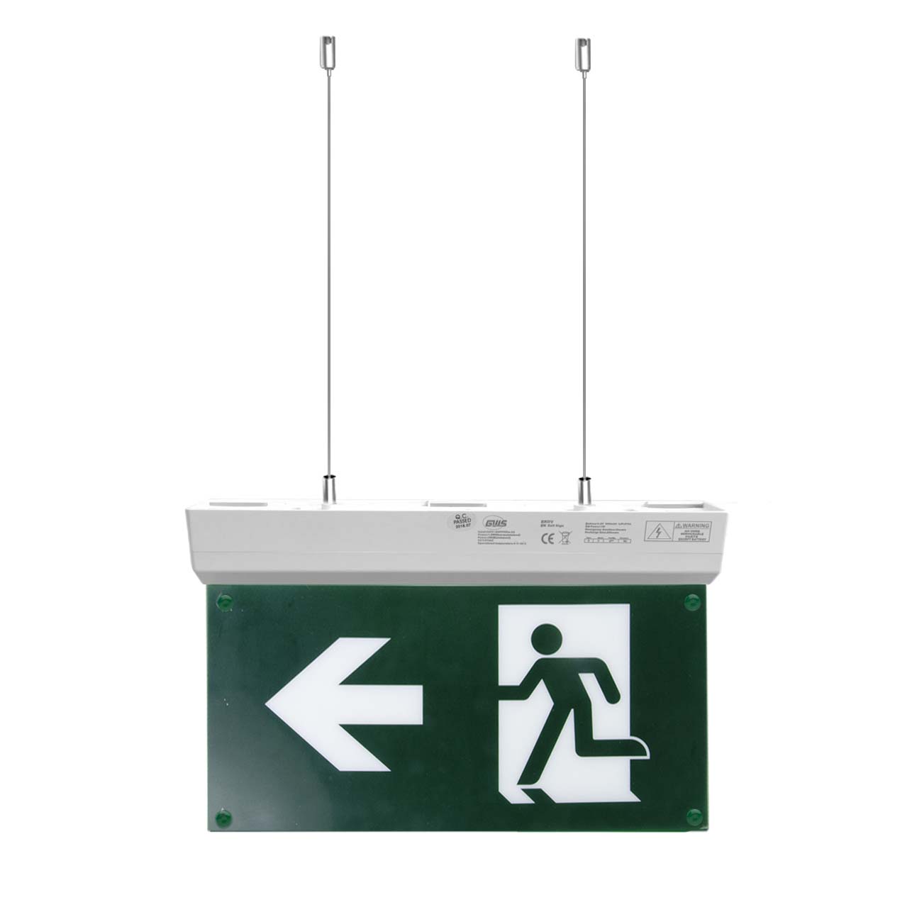  2W LED Emergency Exit Light - Left Arrow Legend