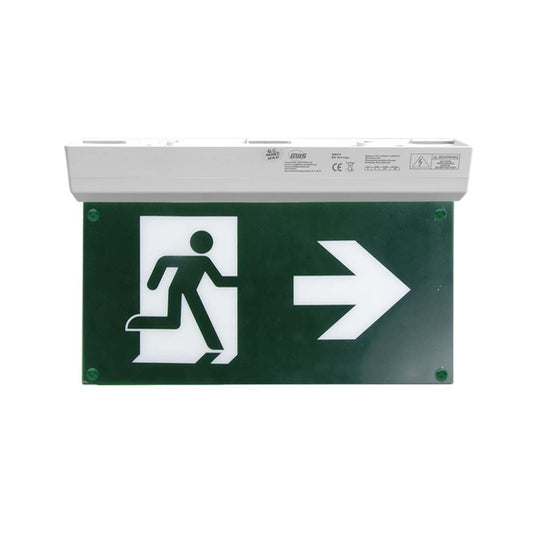  2W LED Emergency Exit Light - Right Arrow Legend