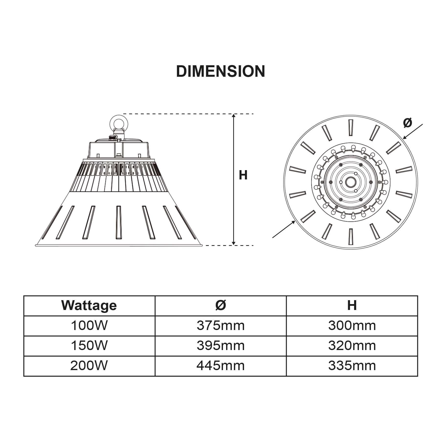  Industrial LED High Bay Light