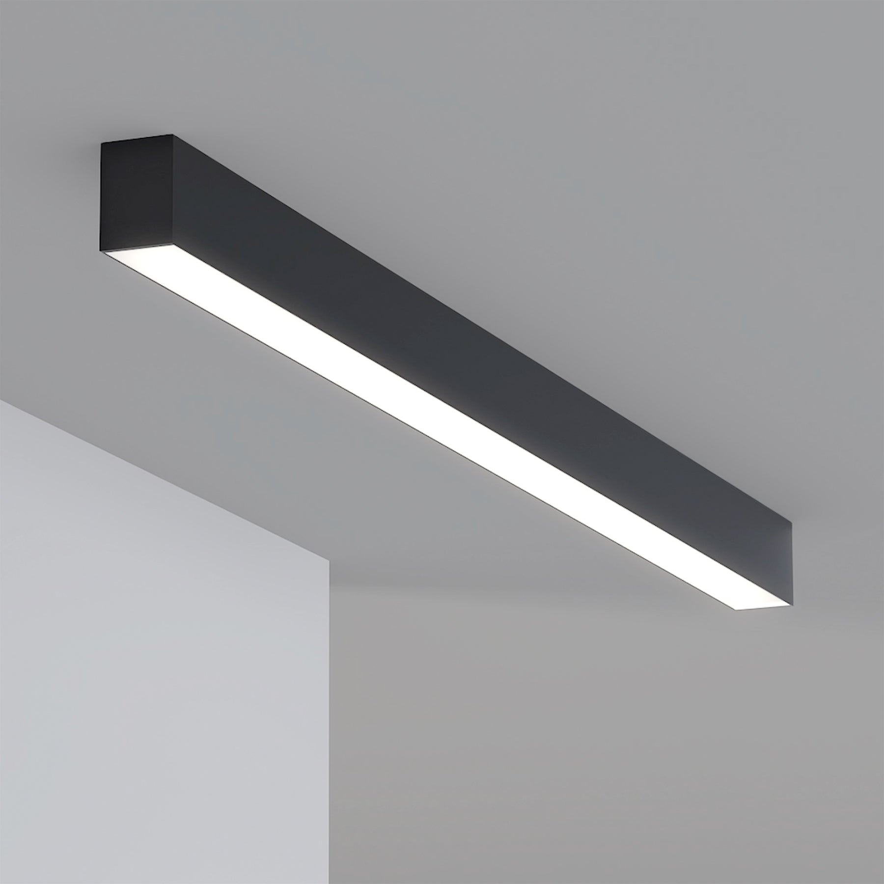  Black LED Linkable Linear Light With Toolless Locking System