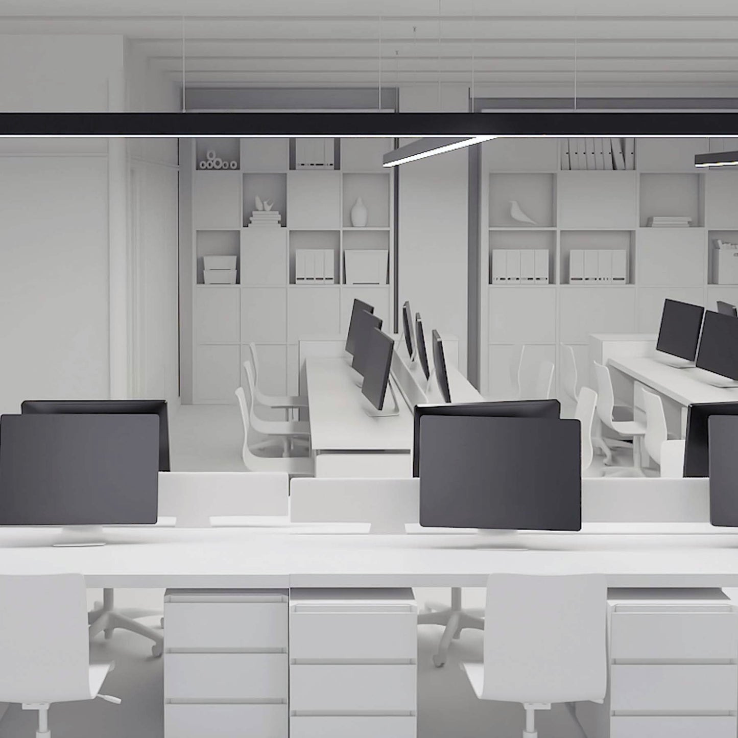  Black LED Linkable Linear Light With Toolless Locking System