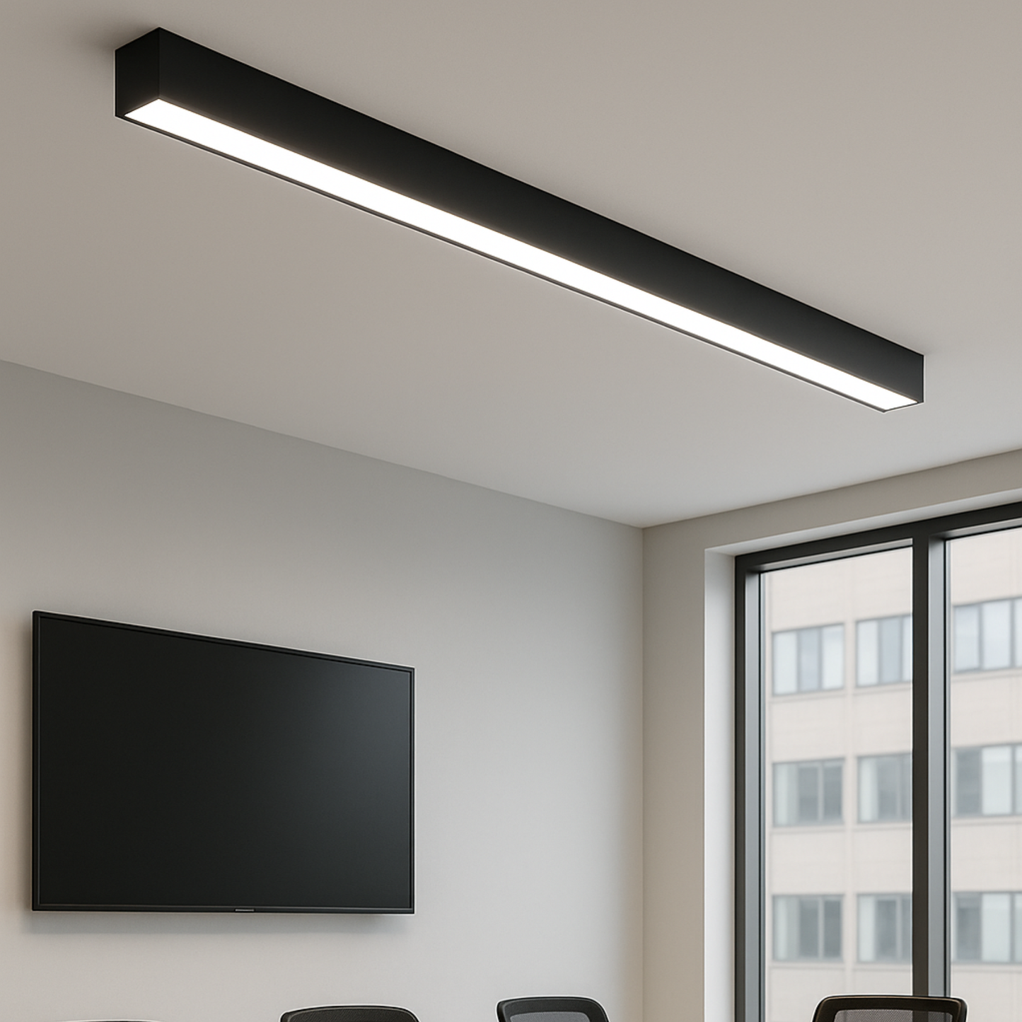  Black LED Linkable Linear Light With Toolless Locking System