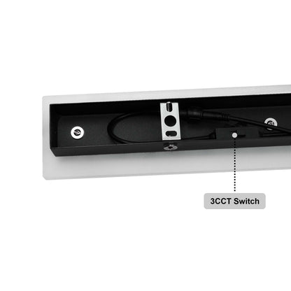  Black LED Rectangular Linear Wall Light