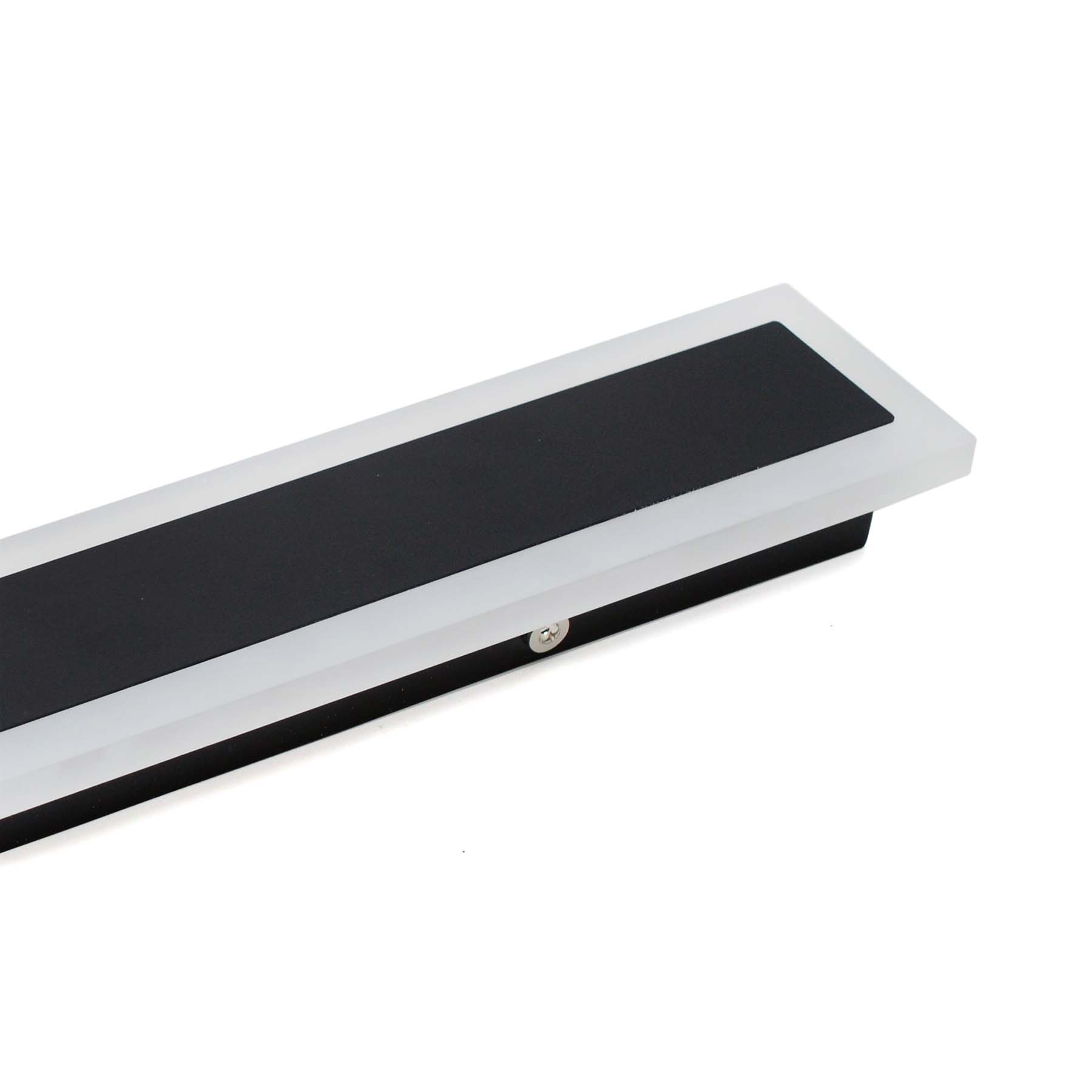  Black LED Rectangular Linear Wall Light