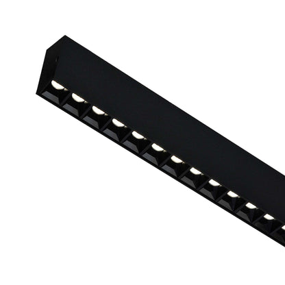  Modern Black LED Ultra Slim Linear Ceiling Pendant Light