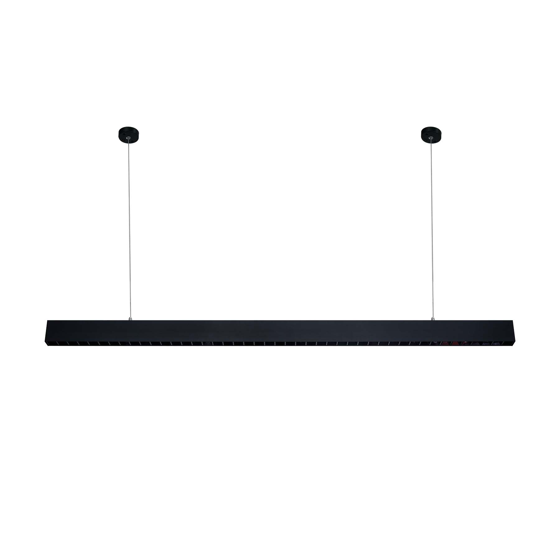  Modern Black LED Ultra Slim Linear Ceiling Pendant Light