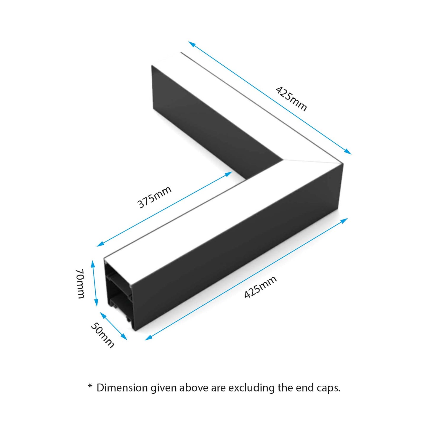 LED Linear Light 90° L Shape Connector Module