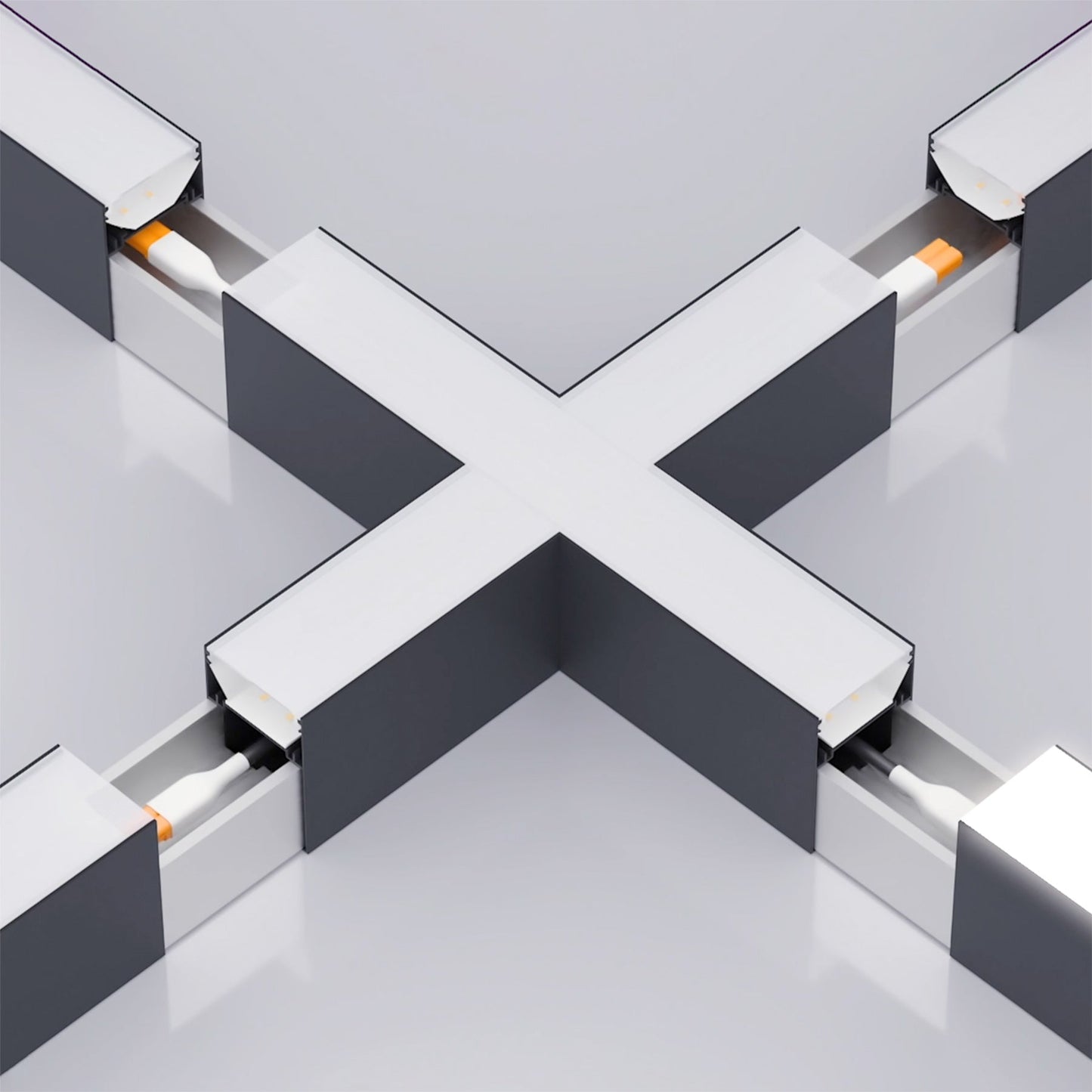  LED Linear Light X Shape Connector Module