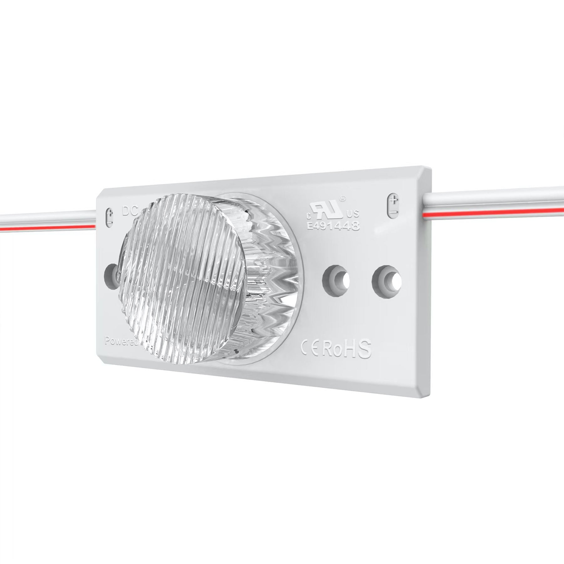  2835 3W 1 LED Sidelight Injection Module – 12V Cool White, IP67, 15°x45° Beam