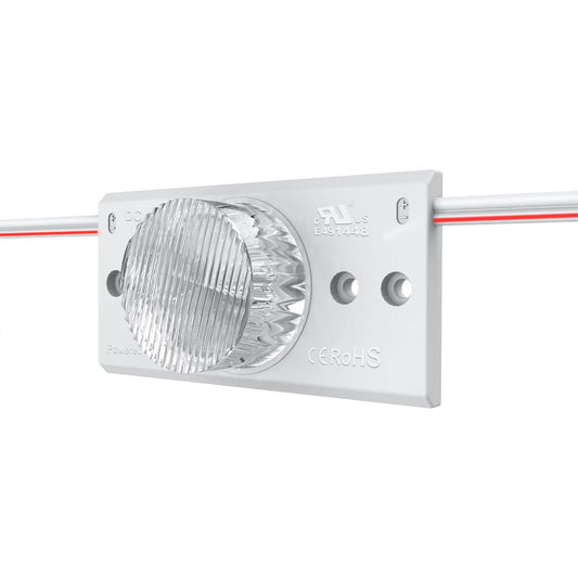  2835 3W 1 LED Sidelight Injection Module – 12V Cool White, IP67, 15°x45° Beam